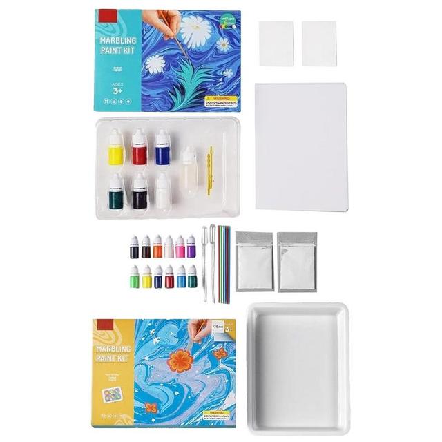 DIY Marbling Paint Art Kit Painting On Water Kits For Kids Creative Toys  Holiday Gifts For